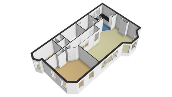 Floorplan - Abraham Kuyperlaan 11B01, 3038 PB Rotterdam